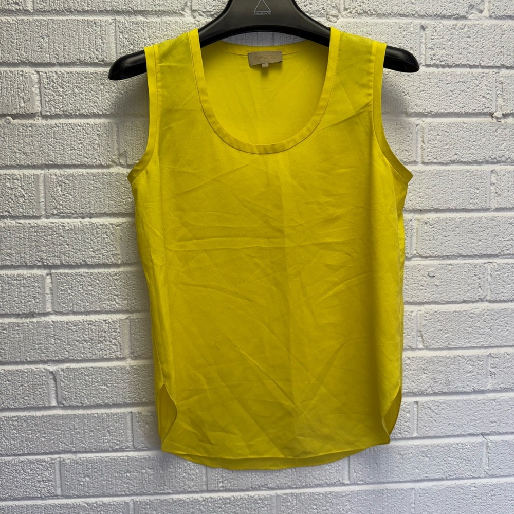Ports 1961 Yellow Sleeveless Fitted Tank Top